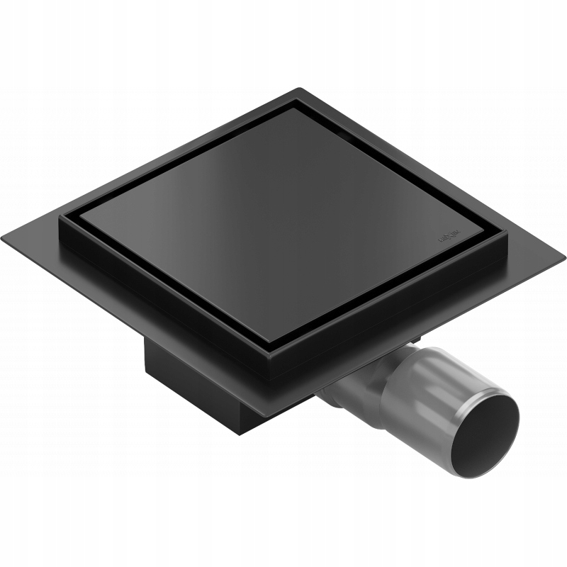 Mexen Flat čtvercová vpusť 12 x 12 cm, Černá