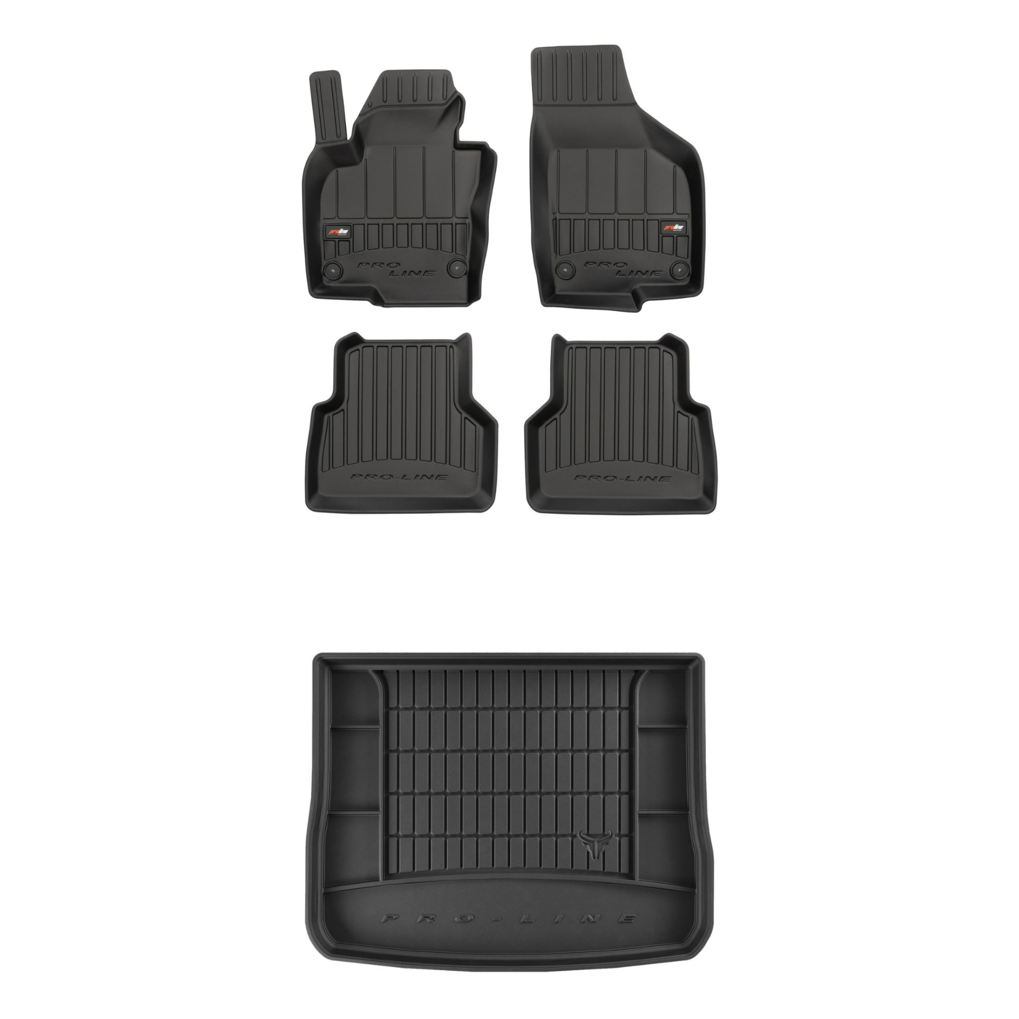 Sada gumových kobercov a rohoží pre Volkswagen Tiguan I 2007-2016