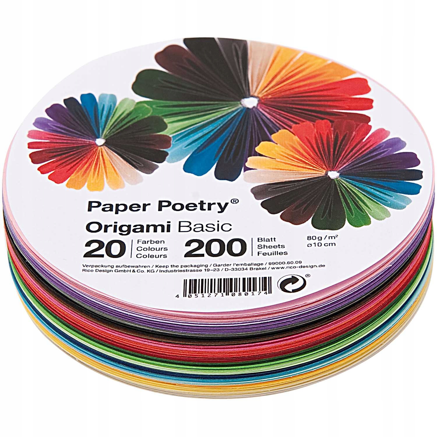 

Papier origami Paper Poetry 10 cm, 200 ark.