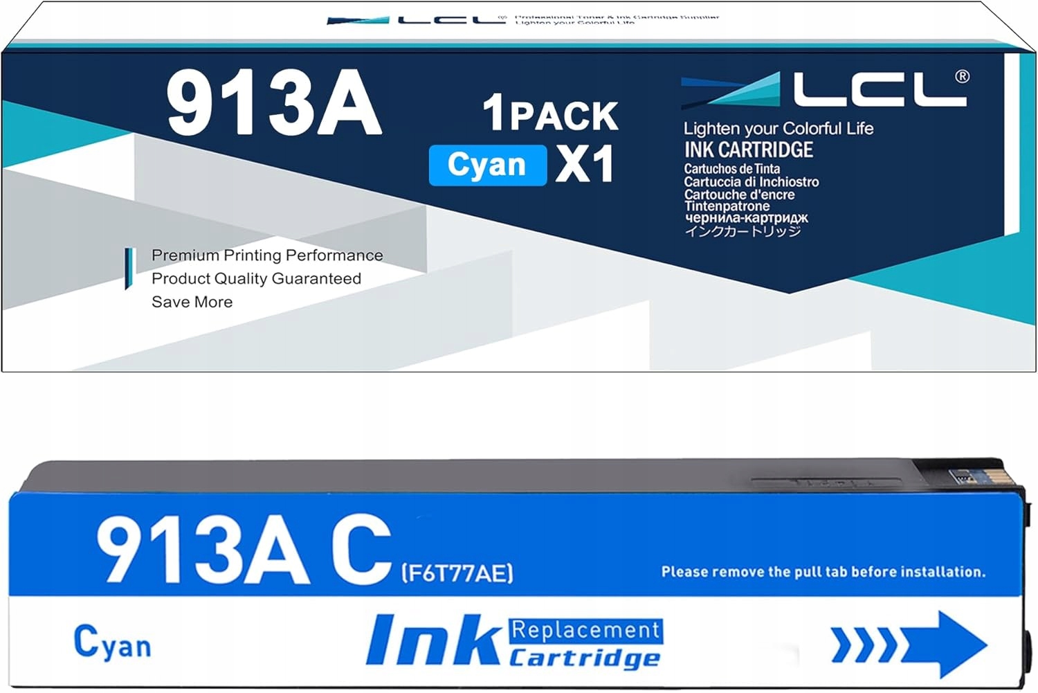 Inkoust 913A žlutý XL pro Hp PageWide 352dw 452 477 552 577 náhrada LCL
