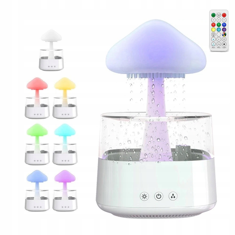 Zvlhčovač Vzduchu Vzduchu Led Obláček Deště 450 ML Difuzér Aromaterapie Pilot