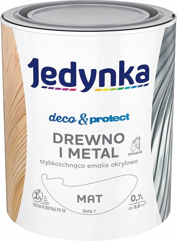 

Jedynka Drewno i Metal Mat Biały 0,7L