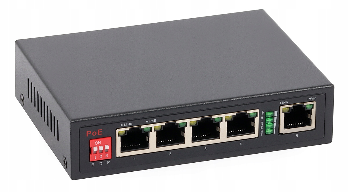 Switch PoE Ultipower 0054af 802.3af 5xFE