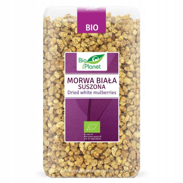 Levně Bio sušená bílá Moruše 1kg Bio Planet