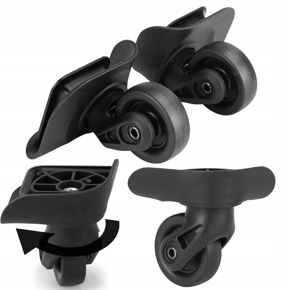 Zestaw Kółek Do Walizki Części Naprawcze Bagaży Walizek Toreb 4 Szt 49MM