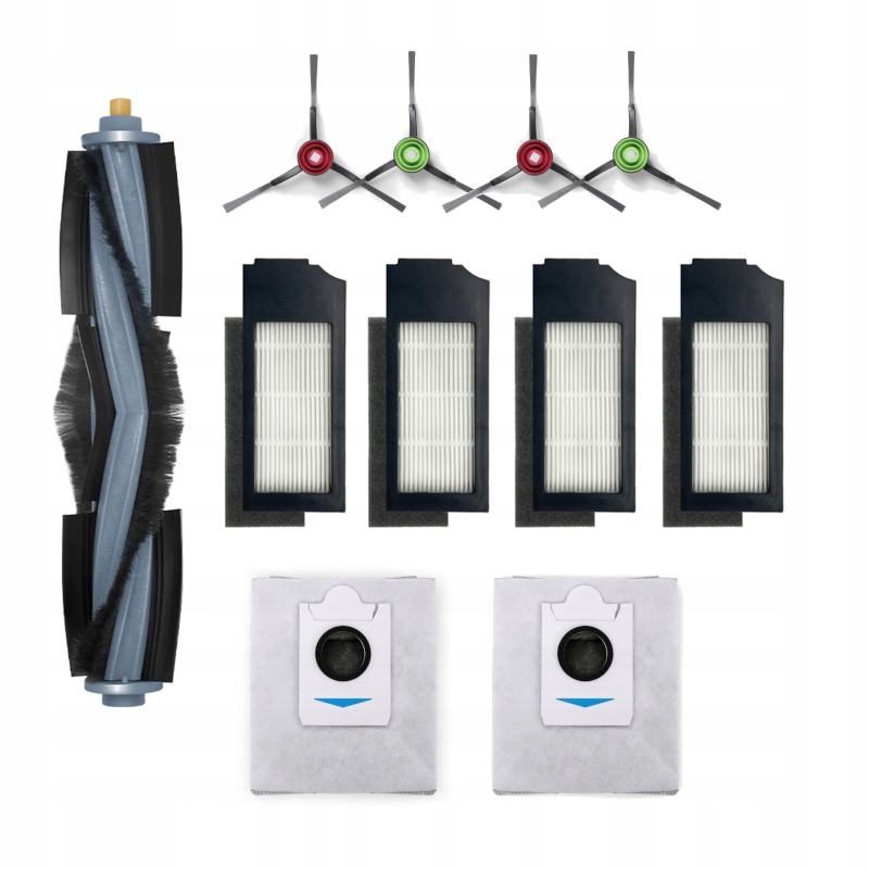 Duży Zestaw Akcesoriów Filtry Szczotki do Ecovacs Deebot X1 Omni Turbo T10