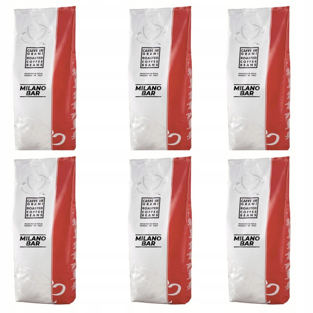 Levně Káva zrnková káva Milano Bar káva káva arabica robusta sada 6 kg
