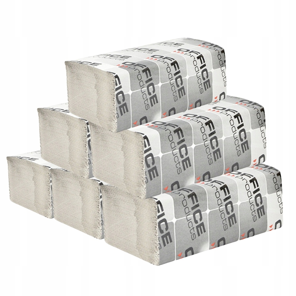 Levně Ekonomický skládací papírový ručník Zz 1W 4000 listů 20 Ks šedý