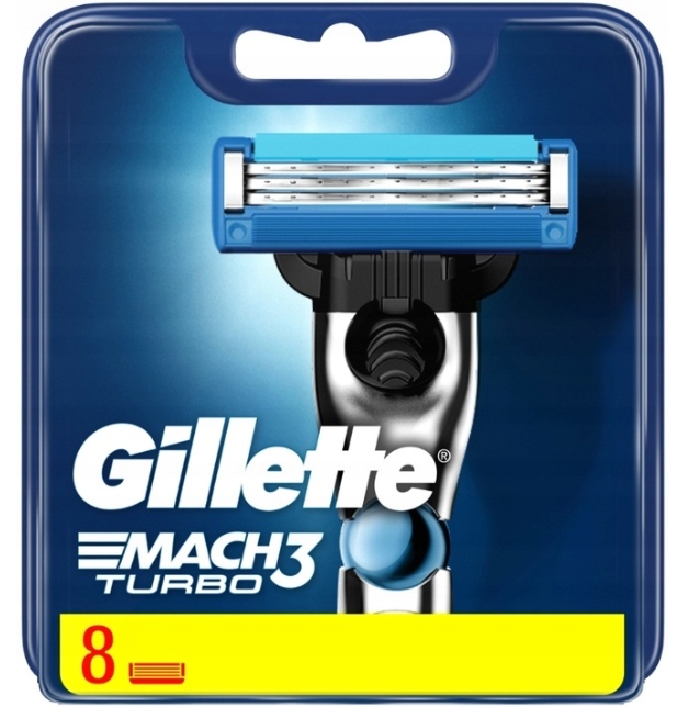 Gillette MACH3 Turbo 8 szt. wkłady ostrza wymienne