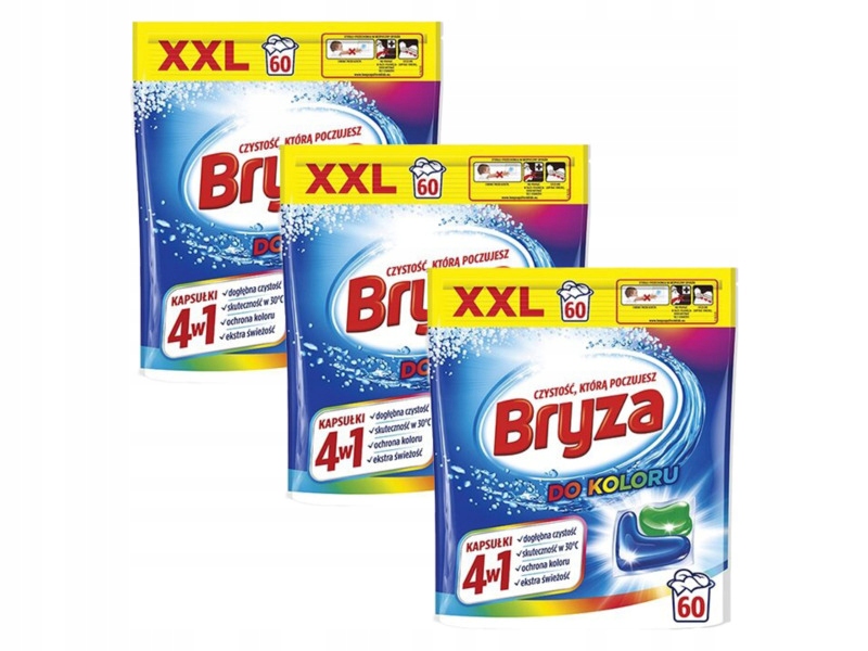 Kapsułki do prania Bryza 4w1 Color 180 szt.