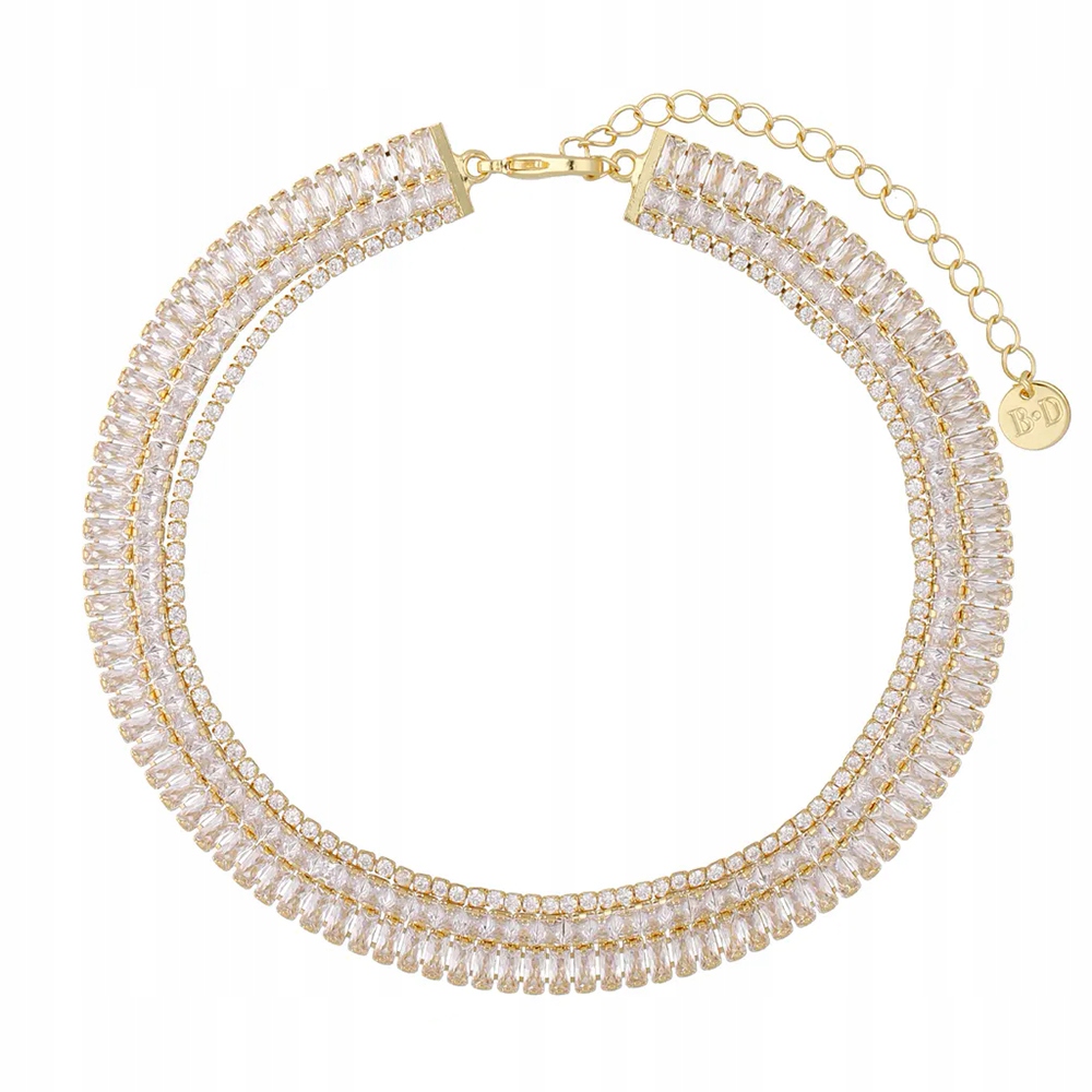 Dámský zlatý náhrdelník By Dziubeka 35 cm