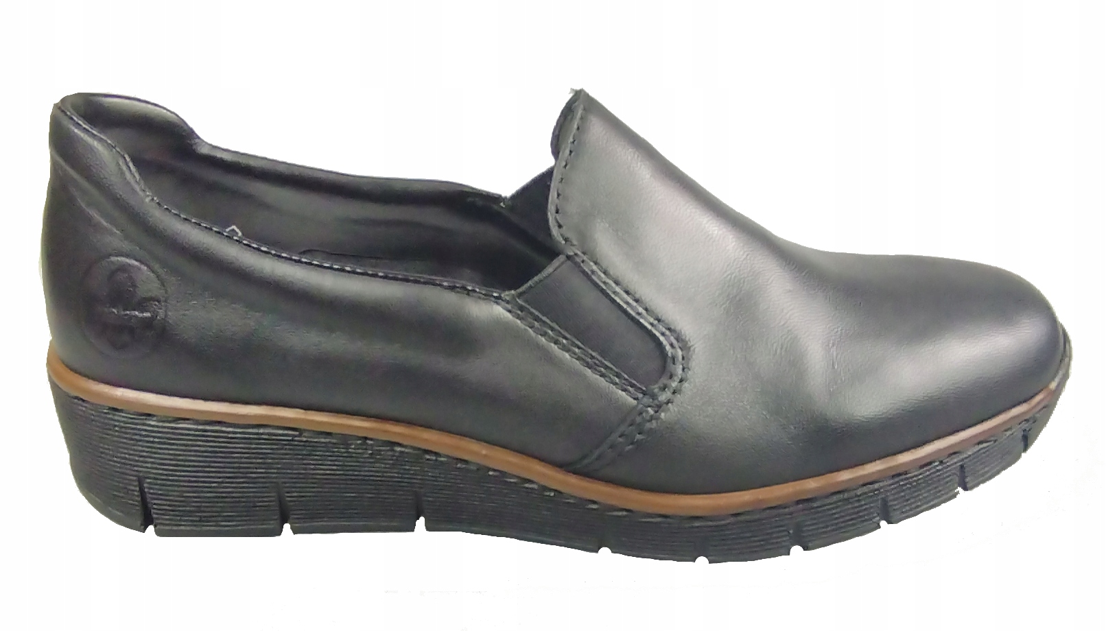RIEKER PÓŁBUTY 53766-01 BLACK r36
