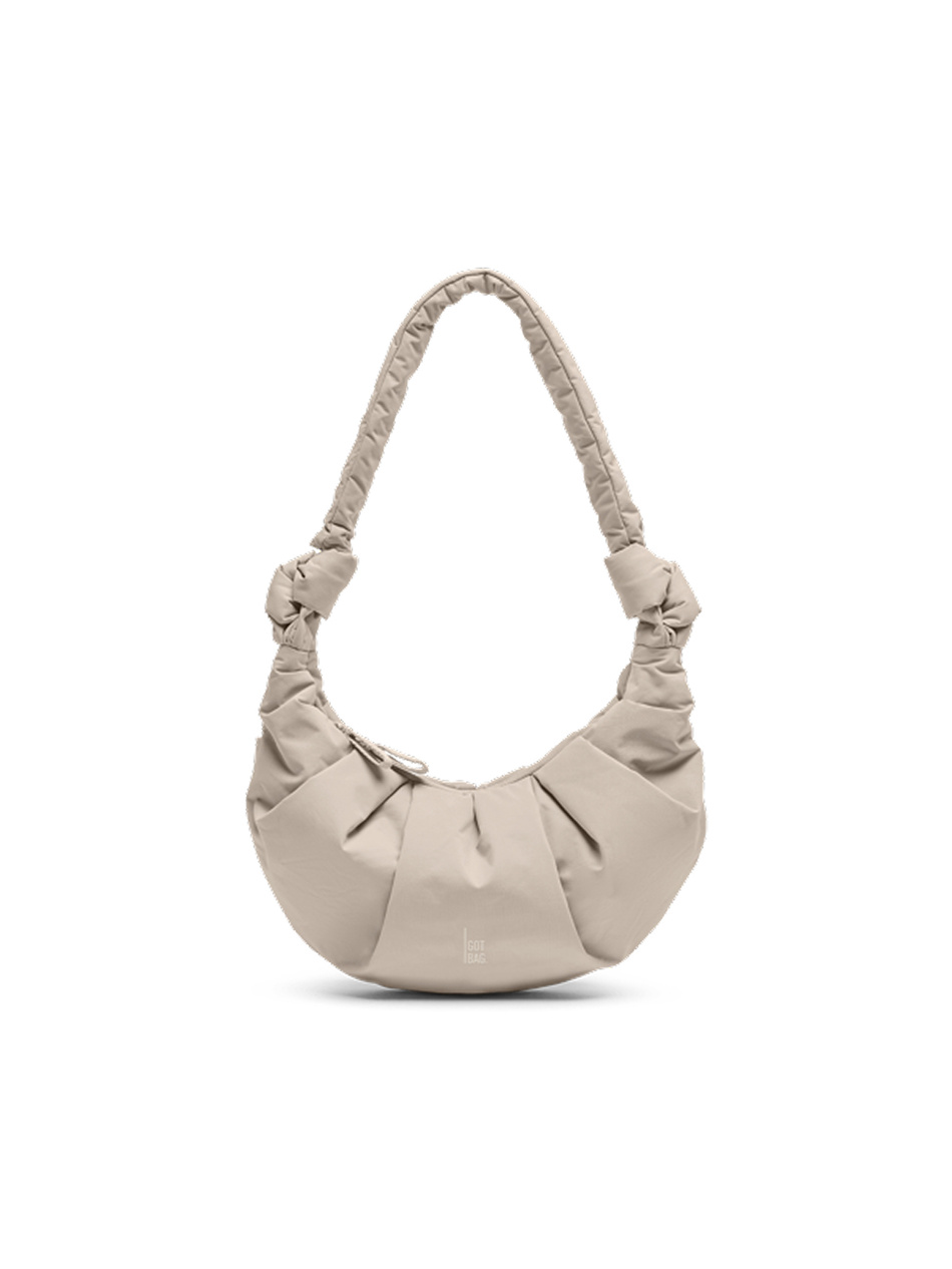 Torebka na ramię Got Bag Pleat Moon Bag Small beżowa 3l crossbody damska