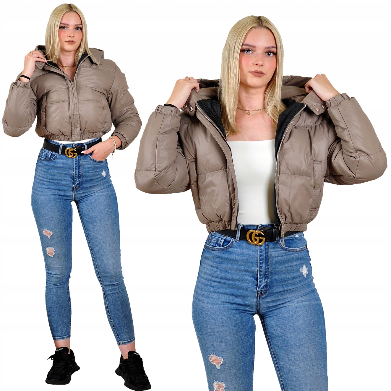 Dámská prošívaná zimní Bomber M3260-105 vel. XL