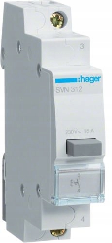 Tlačítkový spínač SVN352 16A 1Z+1R Hager