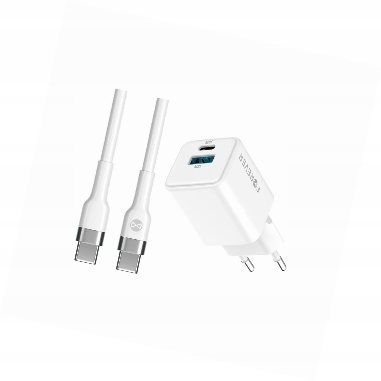 Szybka ładowarka GaN 30W Usb i Usb-c z kablem do Xiaomi Redmi Note 10S