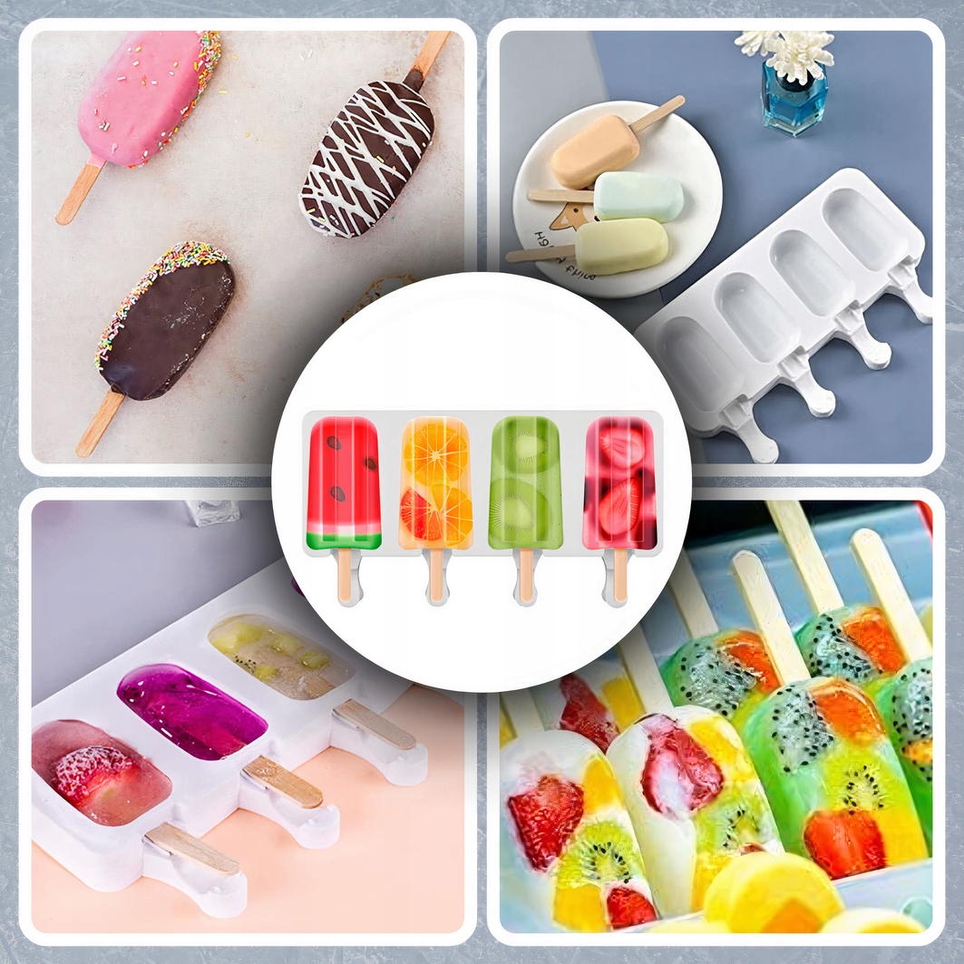 FORMA SILIKONOWA FOREMKA DO LODÓW NA PATYKU LODU Kod producenta XJ4488