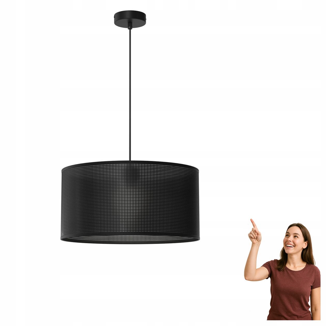 Závesná lampa s prelamovaným vzorom Loft Shade 5238 Luminex