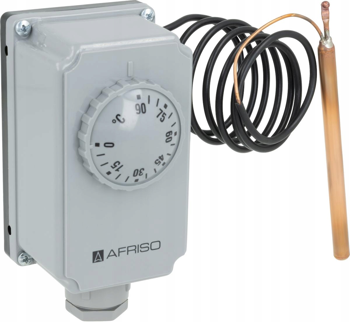 TERMOSTAT ZANURZENIOWY Z KAPILARĄ TC2 0-90°C nastawa zewnętrzna AFRISO