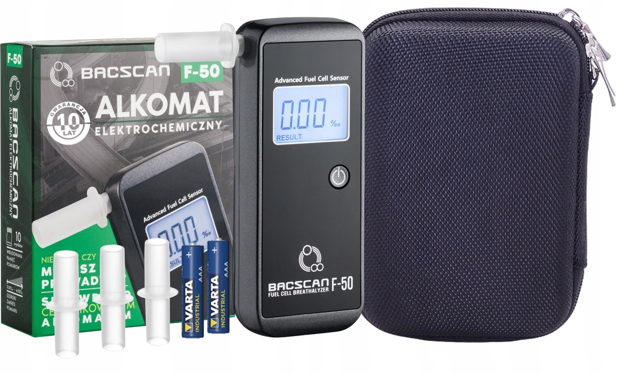 Alkohol Tester BACscan F-50 kalibrácia a puzdro