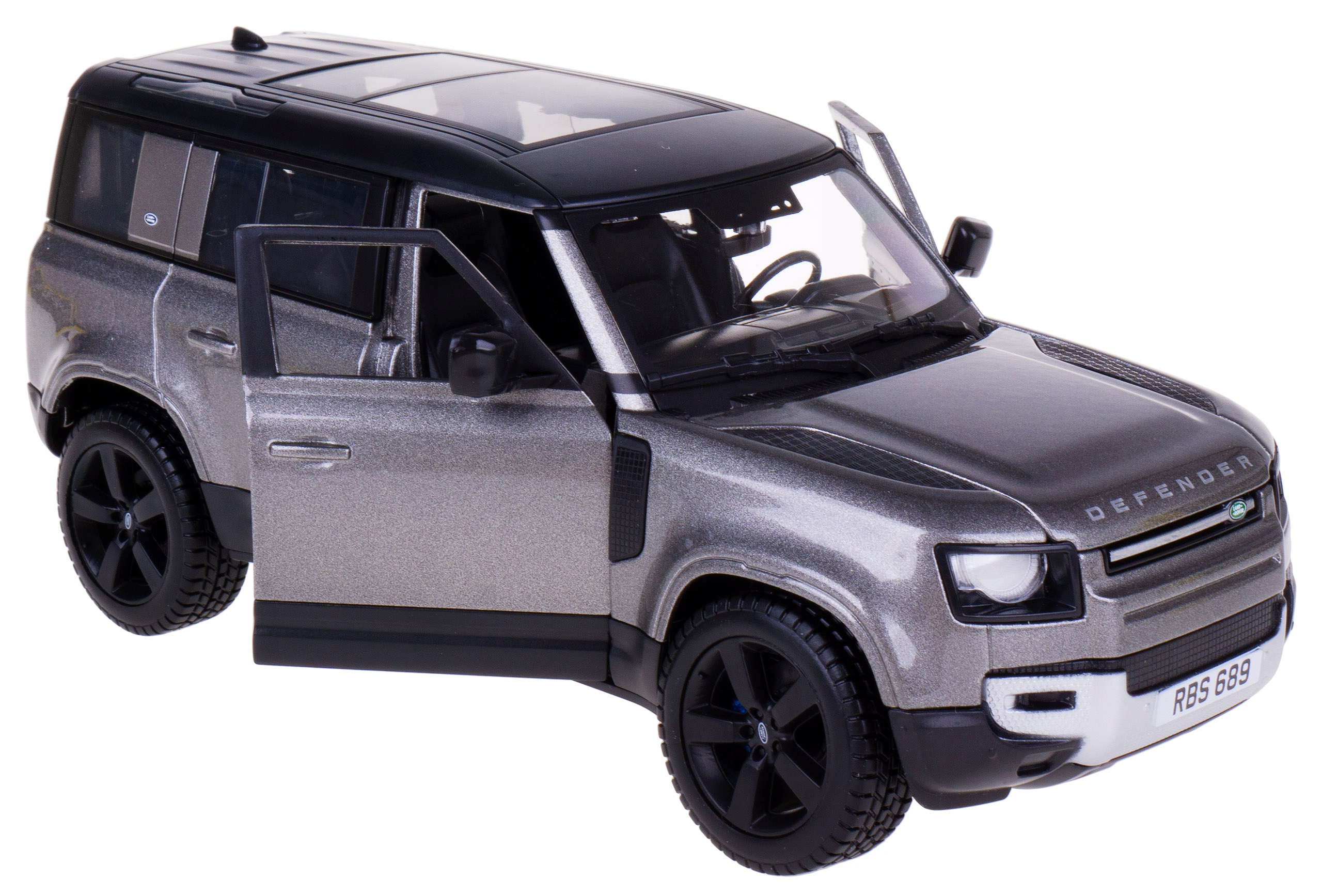 Land Rover Defender 110 2022 Bburago 1:24 Stříbrný