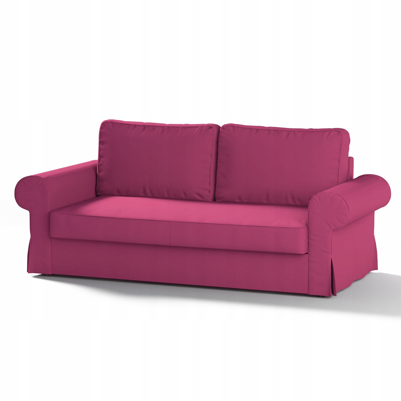 Dekoria Potah na rozkládací pohovku Backabro pro 3 osoby Ikea růžový