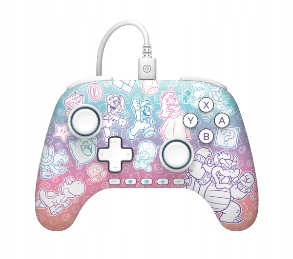 Pad do Nintendo Switch 2 PowerA Advantage Wired Controller Mushroom Kingdom