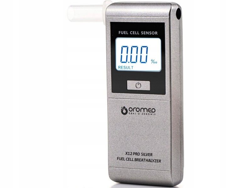 Alkomat Elektrochemiczny Oromed X12 Pro Srebrny