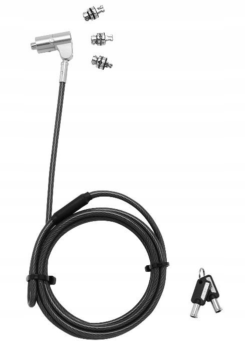 Dicota Univerzální zámek na lanko, 3 Exchangeable Heads fits D31699