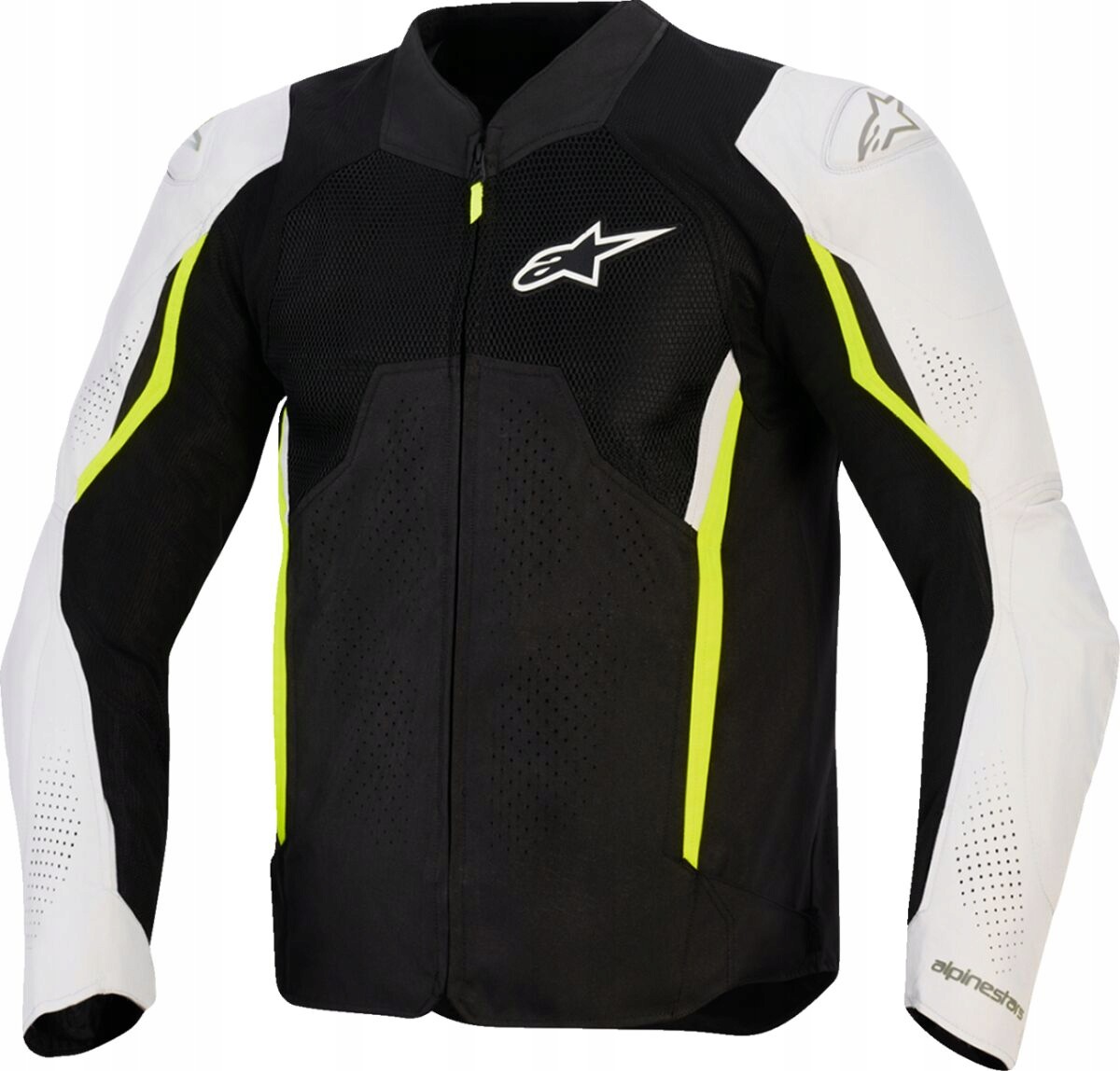 Motocyklová Bunda Alpinestars Ast V3 Air Blk/slv/ylw (XL) 3300426-159-XL