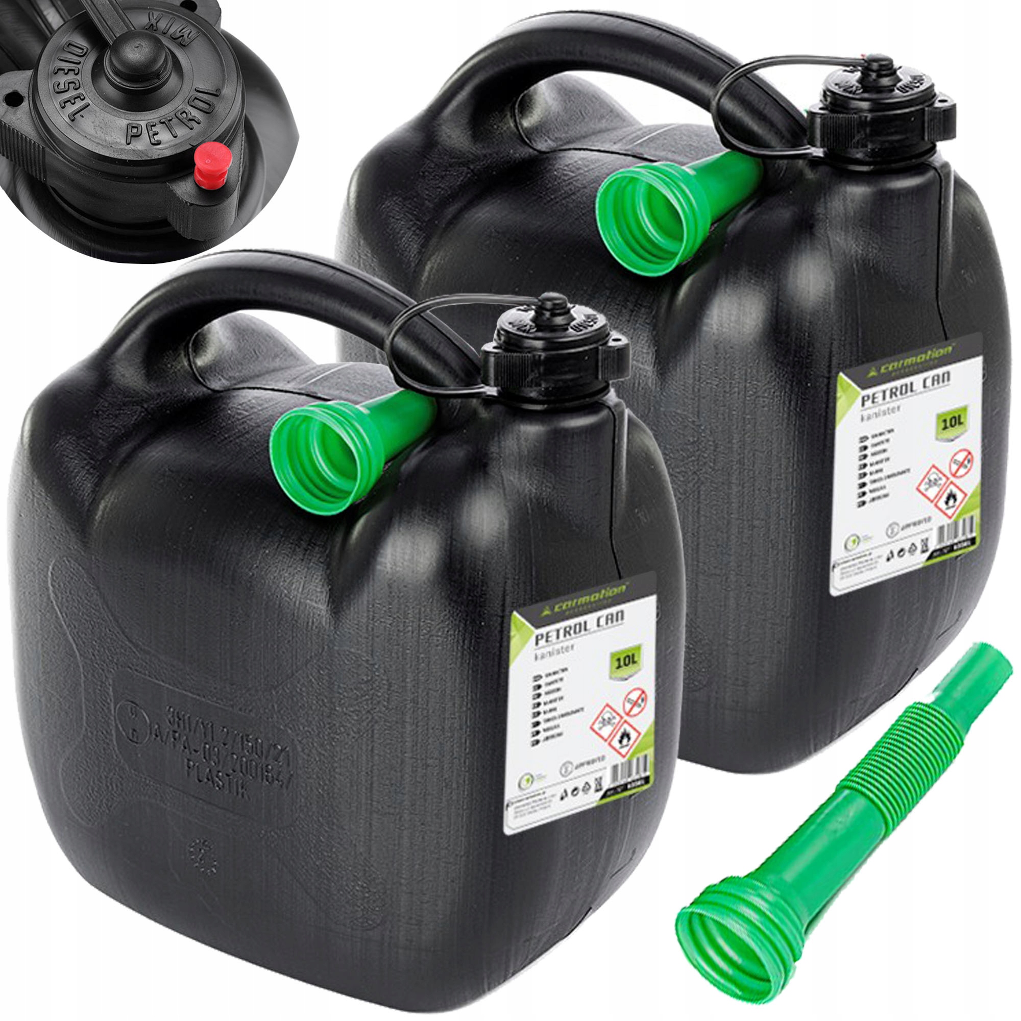 

Zestaw 2x 10L Kanister Plastikowy Na Paliwo Atest