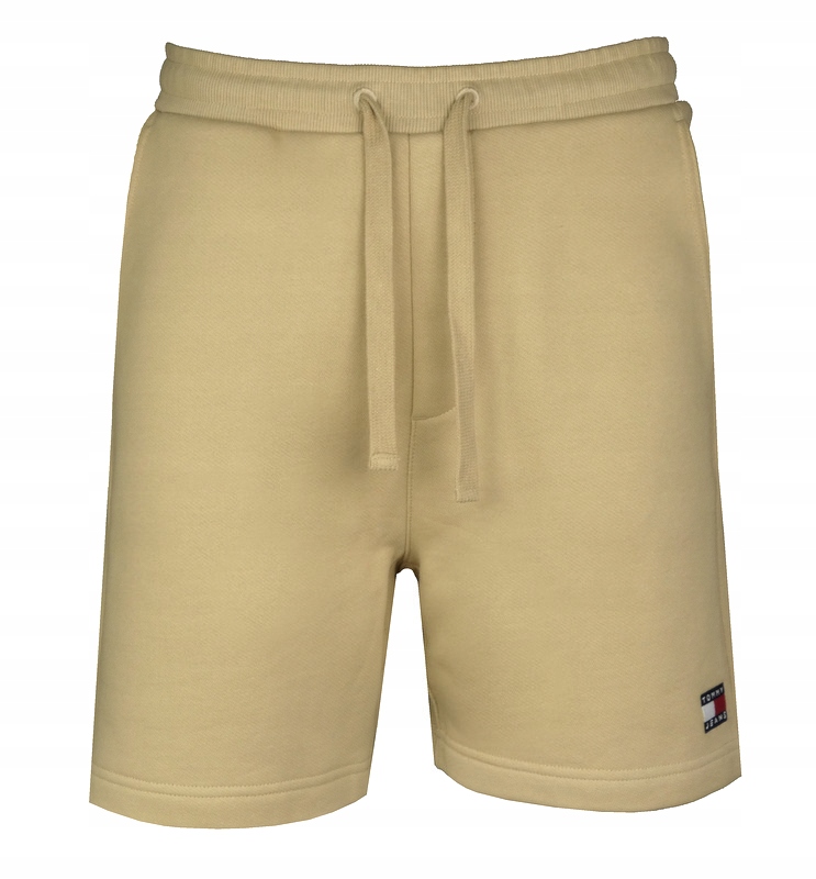 Tommy Jeans, kraťasy teplákové kraťasy, béžové, L