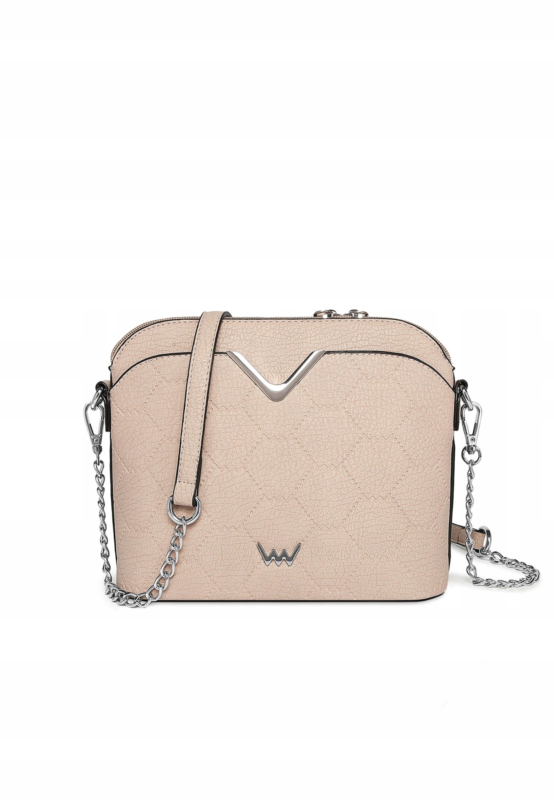 Dámská crossbody kabelka Vuch Fossy Beige béžová koženková na zip