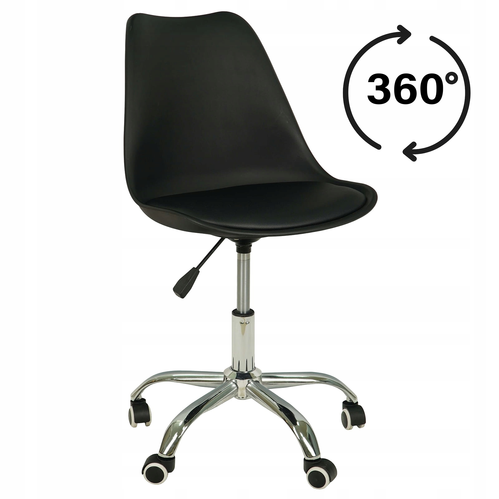 Krzesło Obrotowe czarny Milano