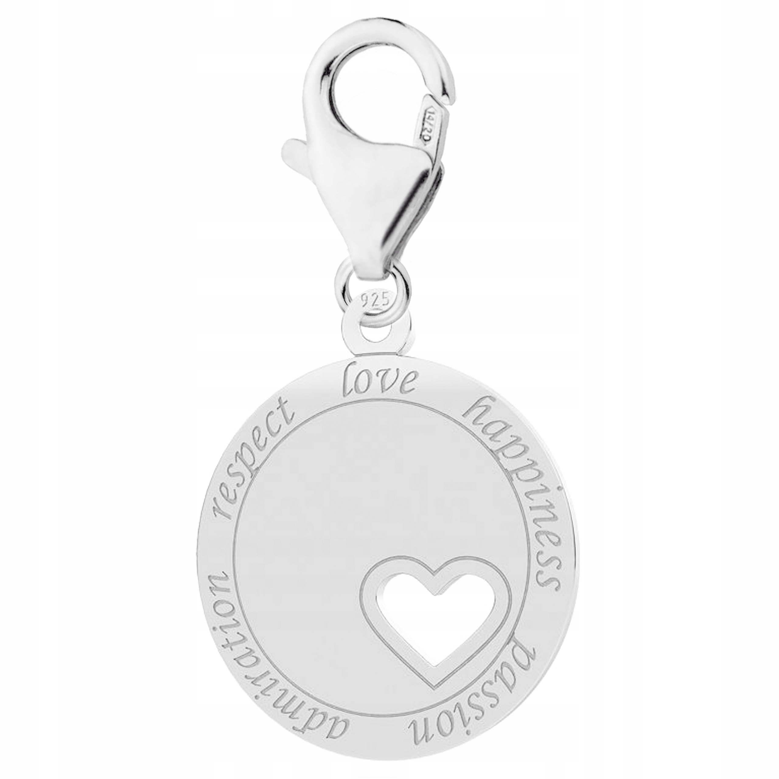 

Zawieszka wisząca Blaszka Serce srebro 925