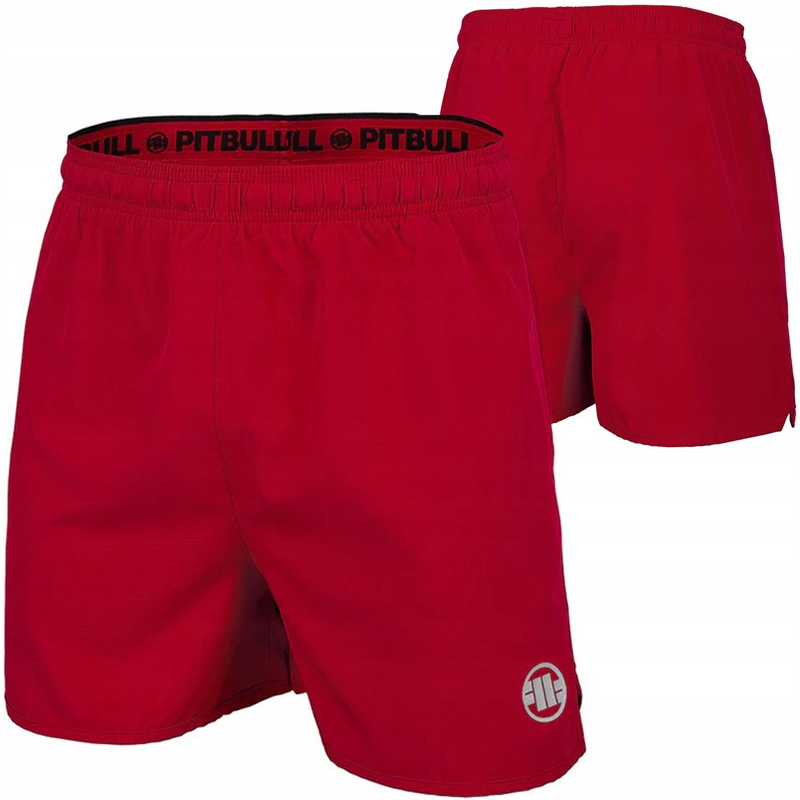 Pit Bull szorty Small Logo Performance spodenki red od Ari roz XXL