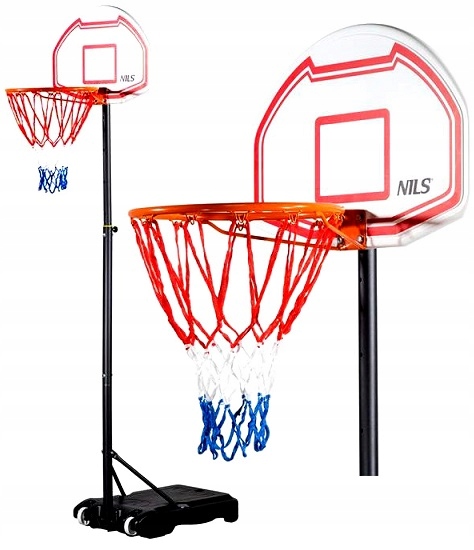 Tablica Do Koszykówki Kosz Regulowany Wolnostojący Mobilny Stojak 210 Cm