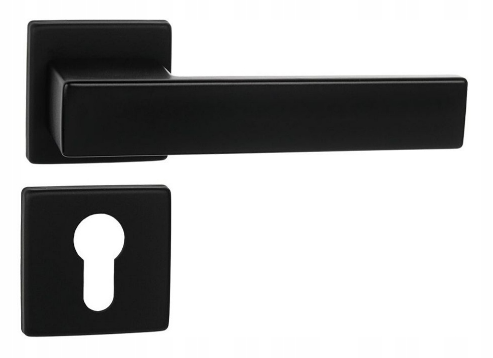 italská klika Total Qr Sl černá matná rozety Wb