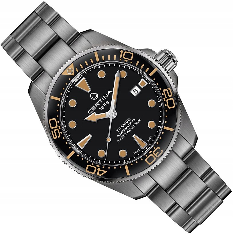 Titanové Pánské Hodinky Certina C032.607.11.051.00 Automat Diver 300M Ø43 mm