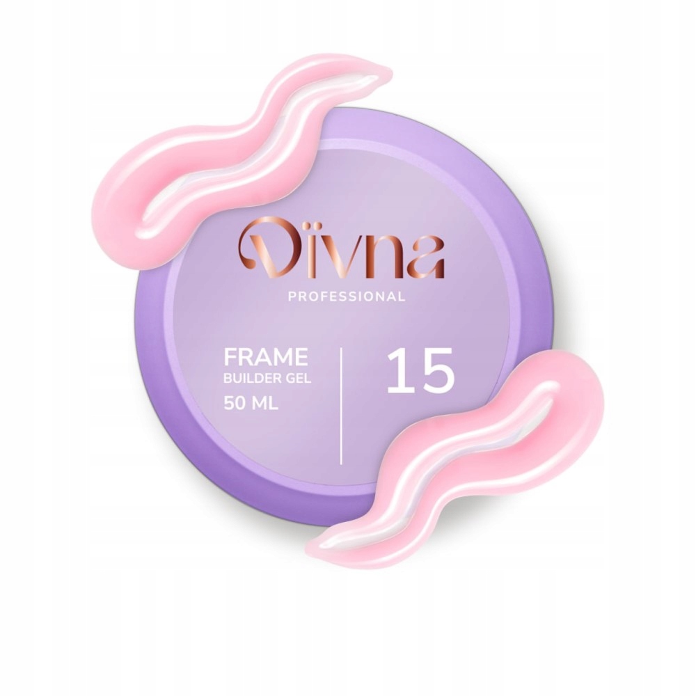 Divna Frame Builder Gel 15 50 ml żel budujący kolorowy do paznokci