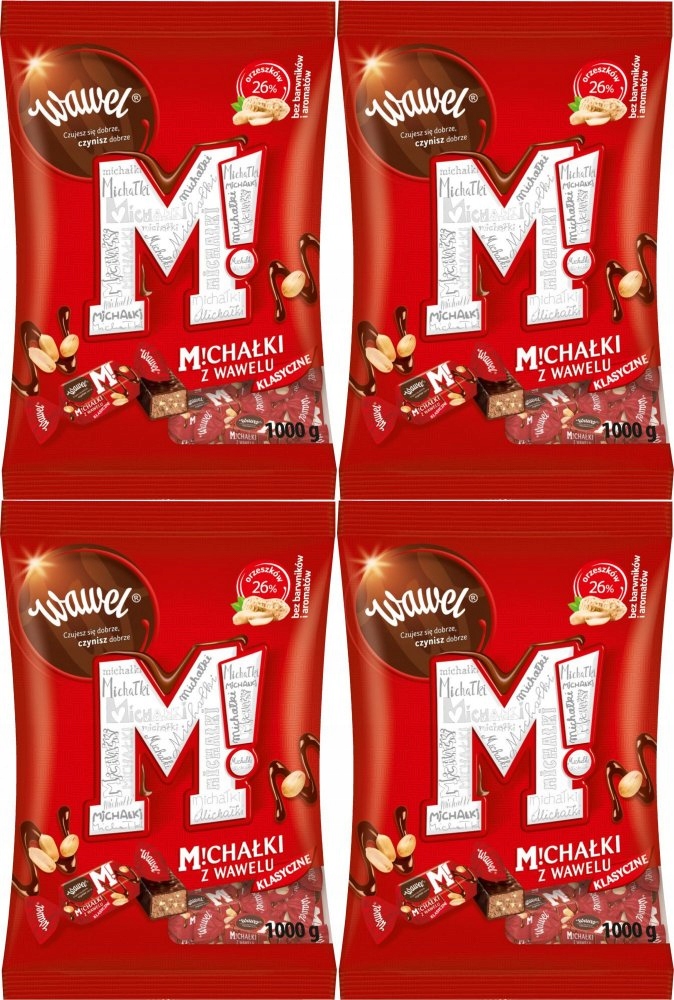 Cukierki Wawel Michałki Klasyczne 1 kg x4