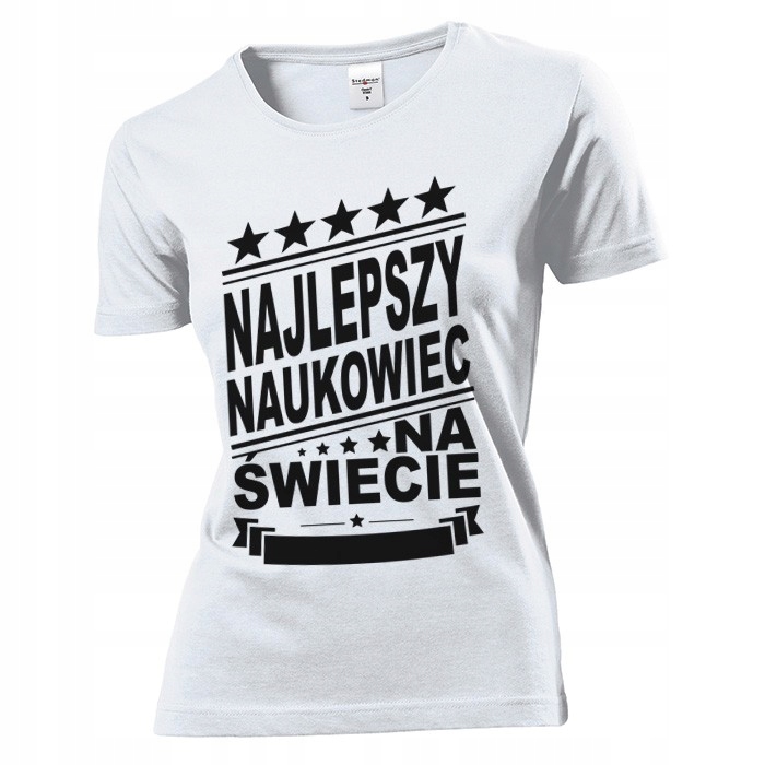 

Koszulka damska Najlepszy Naukowiec L