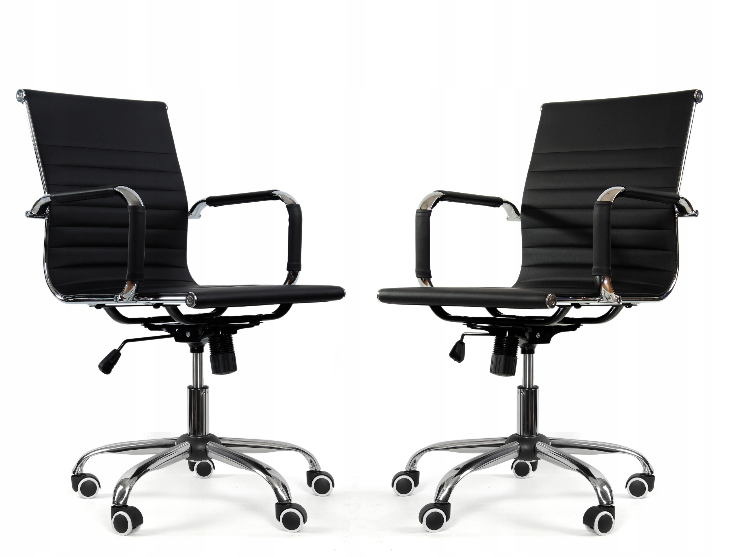Sesto Senso Set 2ks Kancelářská otočná židle ergonomická černá