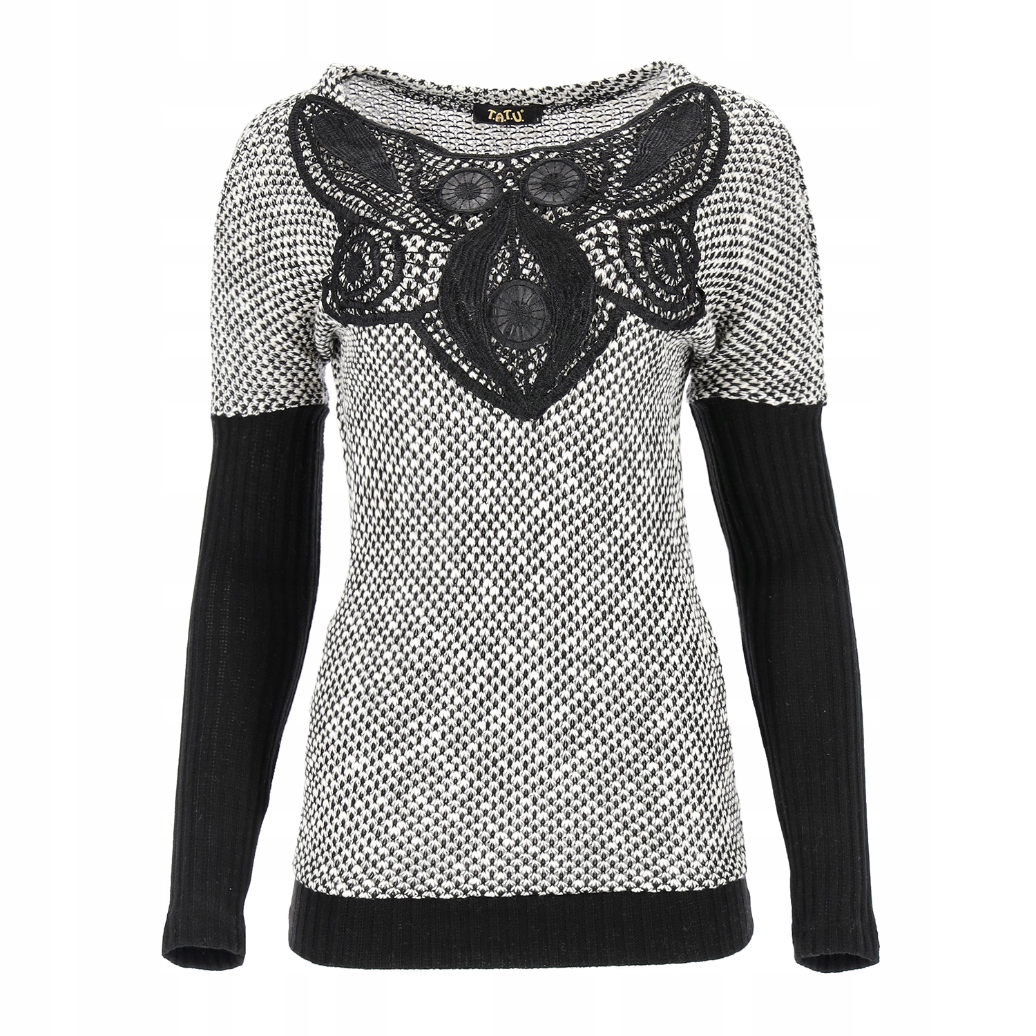 Dámská Elegantní Halenka Přiléhavá, Pohodlná, Dlouhý Rukáv, Vzorovaný Svetr