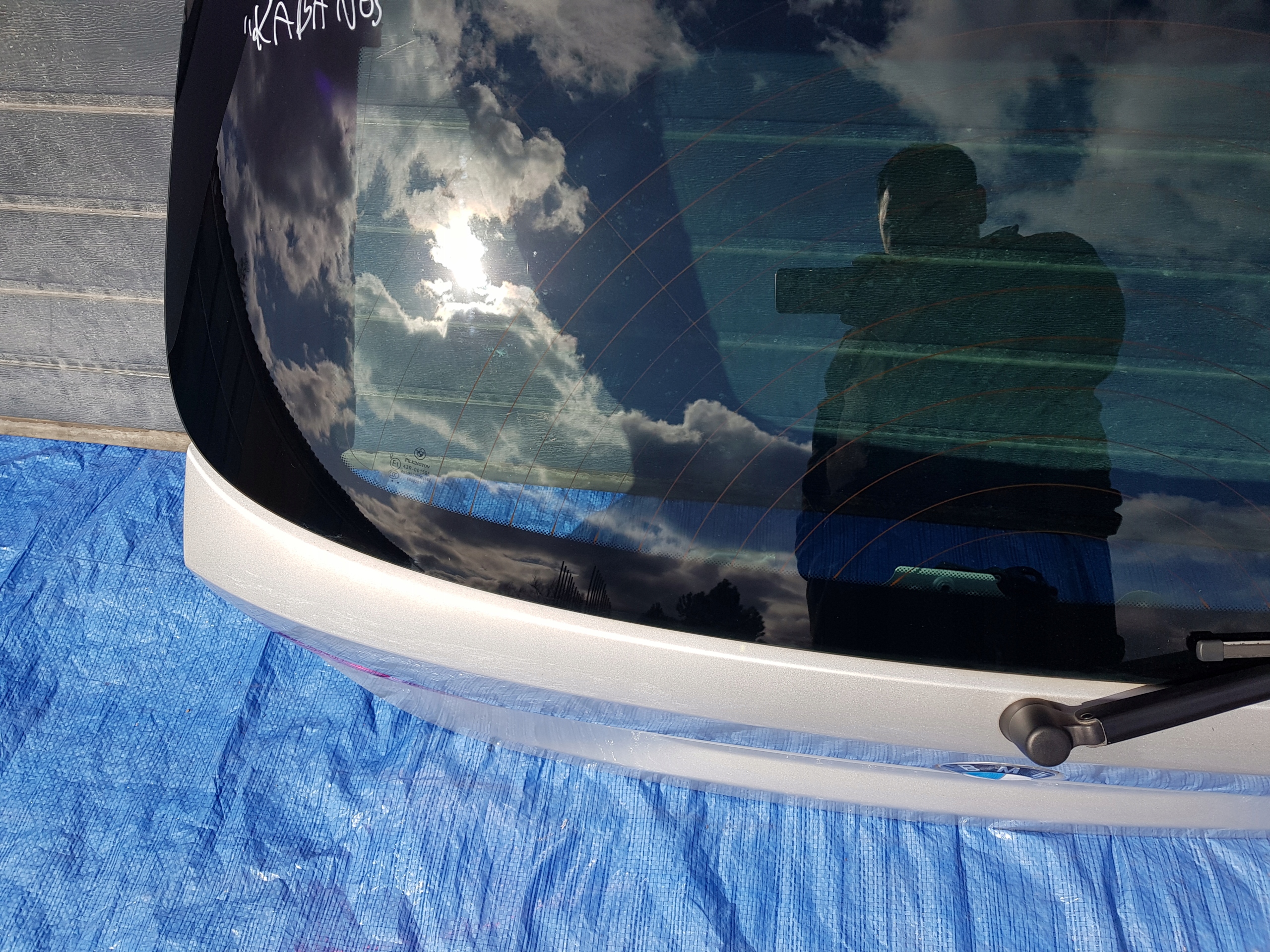 complete trunk door boot BMW X1 E84 354 TITANSILBER