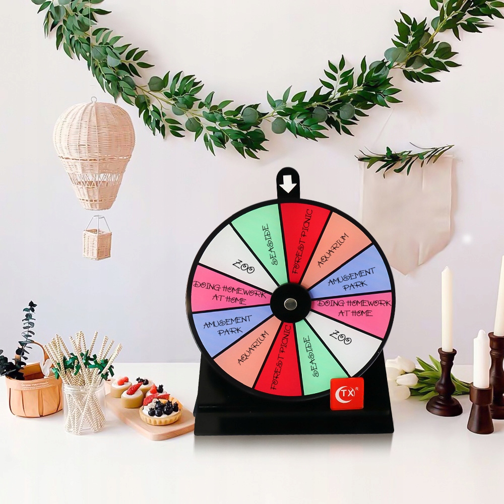 TABLICA KOŁO FORTUNY RULETKA GRA PLANSZOWA ROZRYWKOWA IMPREZA NA PREZENT Waga produktu z opakowaniem jednostkowym 0.182 kg