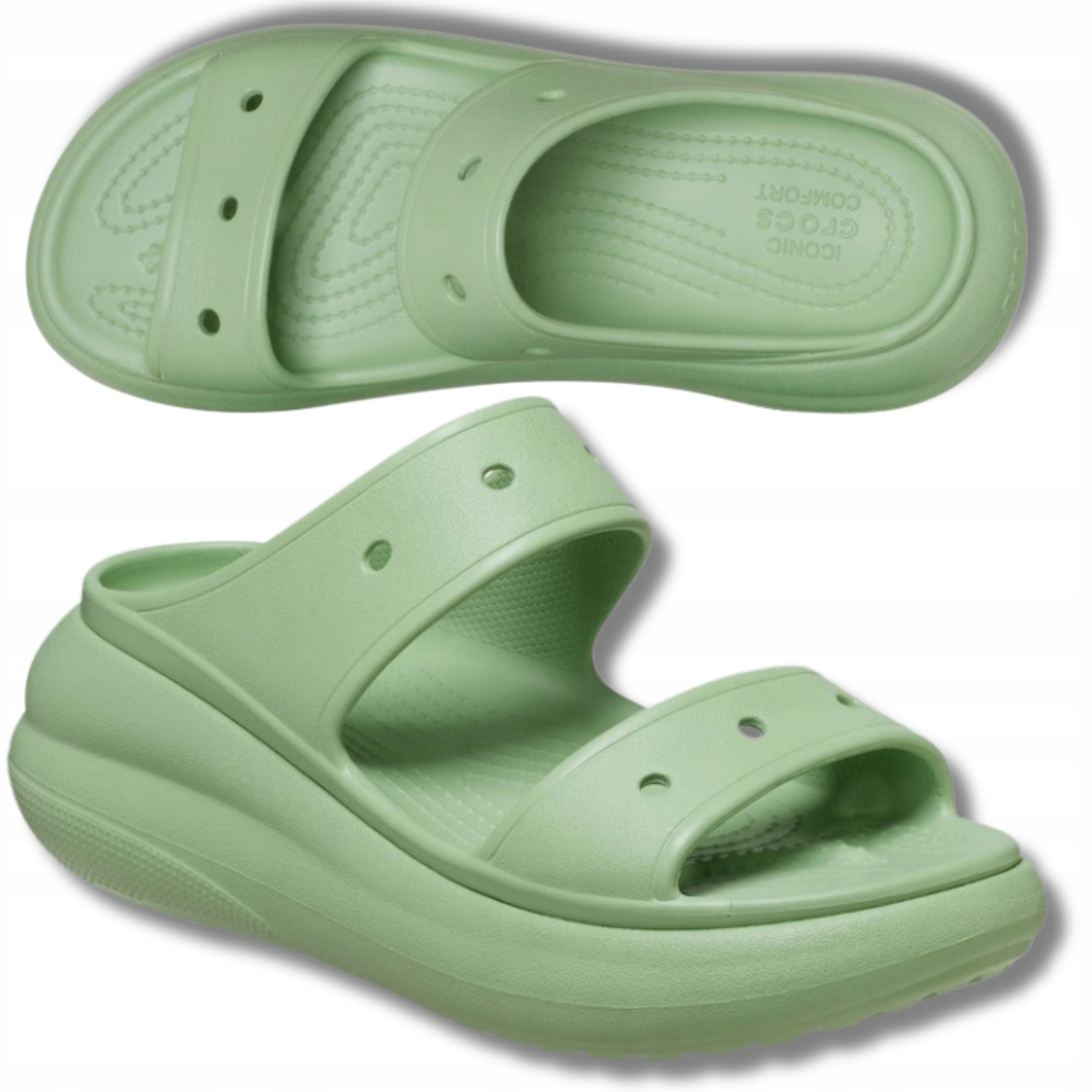 Dámské Nazouváky Crocs Crush Sandal Chodítka Na Platformě Originální 39,5 W9
