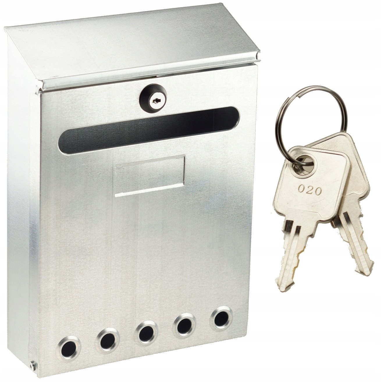 Chytrá Stříbrná Poštovní Schránka 25x18x6