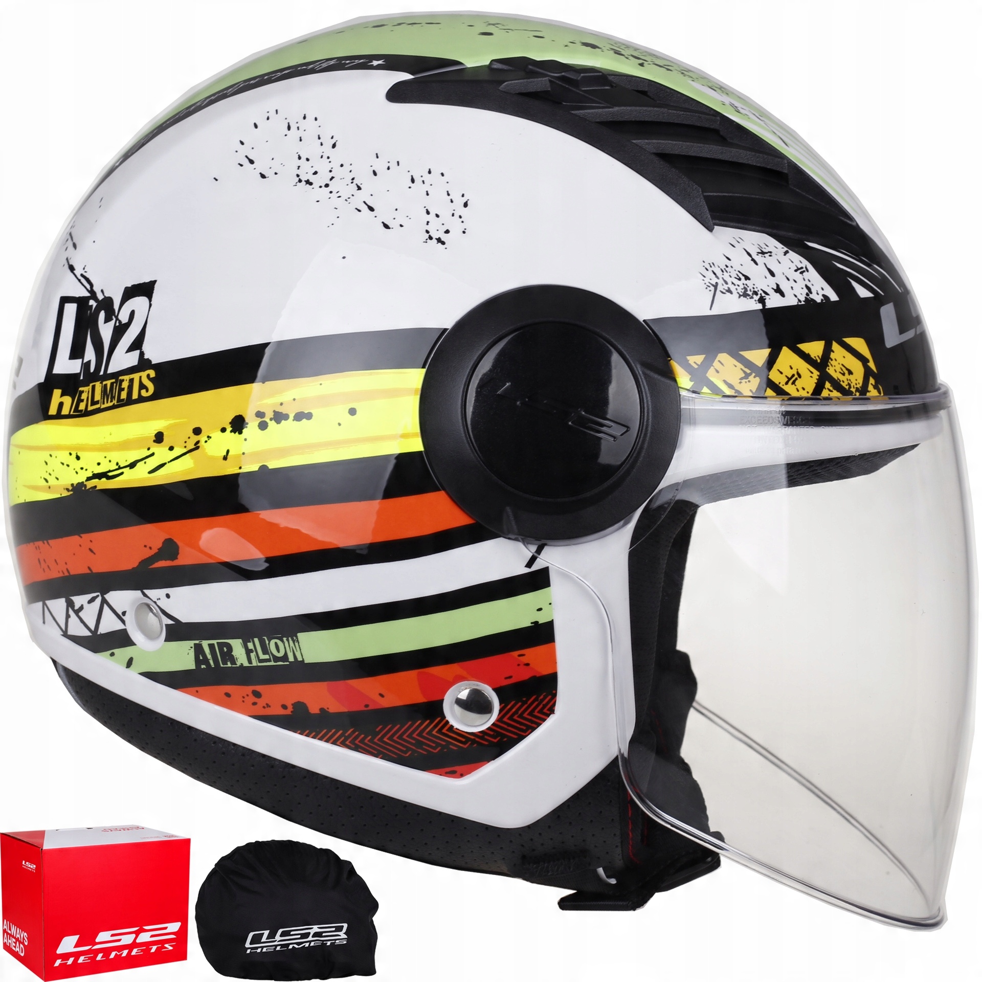 

LS2 OF562 Airflow Ronnie Green Kask Otwarty Jet