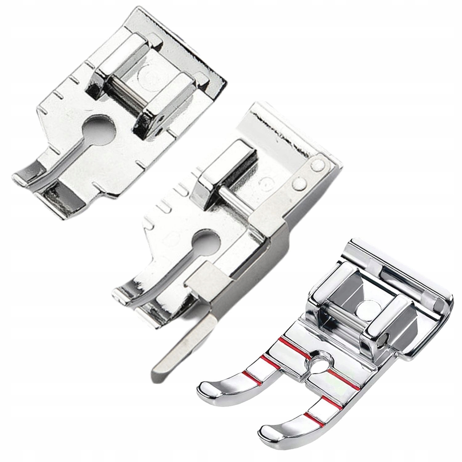 Zestaw 3 stopek do patchworku do maszyny do szycia Łucznik Janome Singer